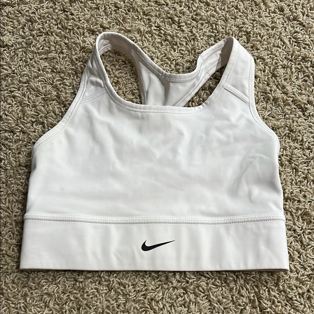 Nike White Sports Bra